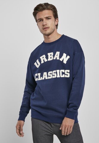 Urban Classics Sweatshirt in Blue: front