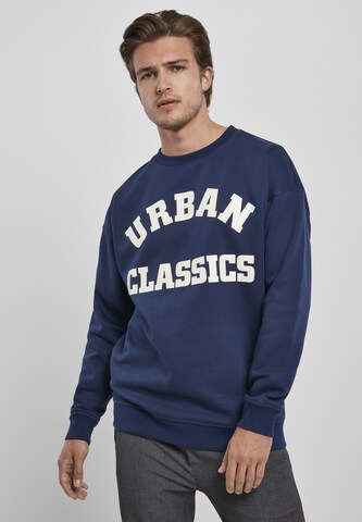 Urban Classics Sweatshirt in Blauw: voorkant