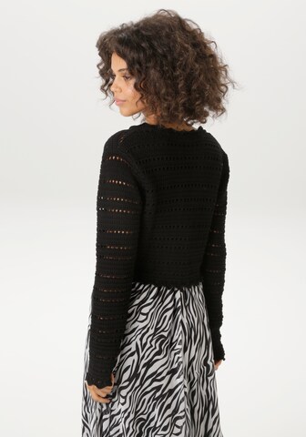 Aniston CASUAL Strickjacke in Schwarz