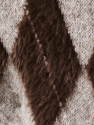 MANGO Pullover 'ROMBETE' in Grau