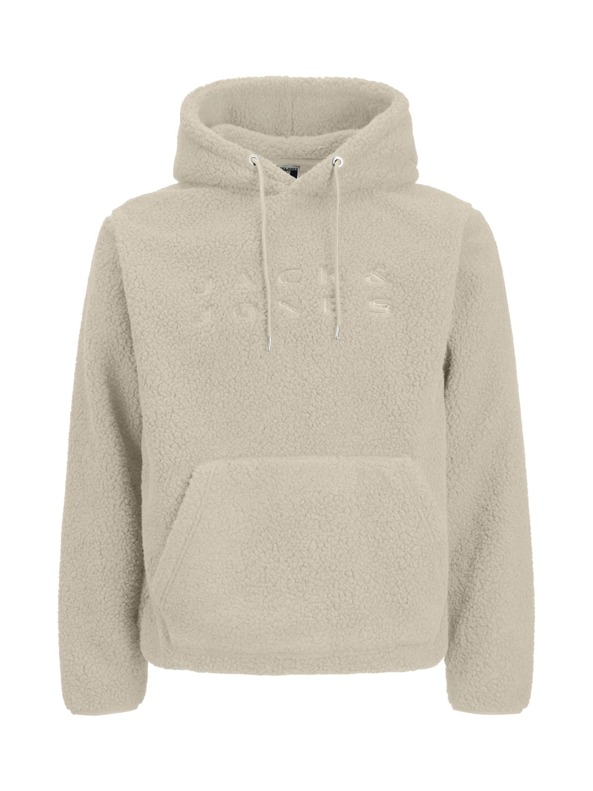 JACK & JONES Sweatshirt 'Maglieria Jack&Jones 12285678' in White: front