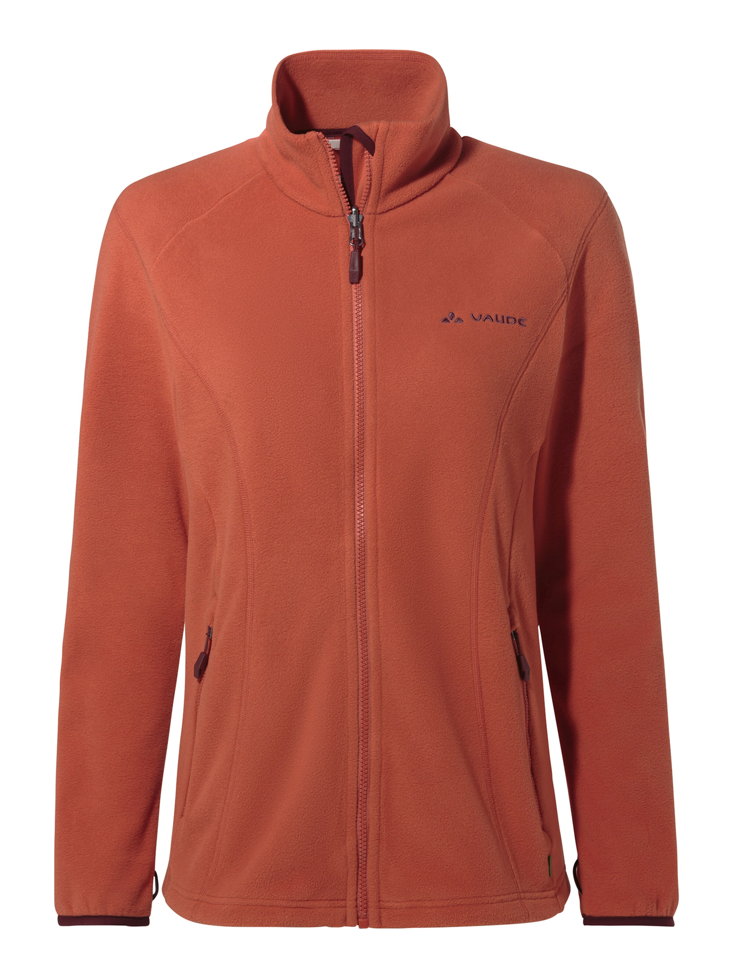 VAUDE Athletic fleece jacket 'Rosemoor' in Brown: front