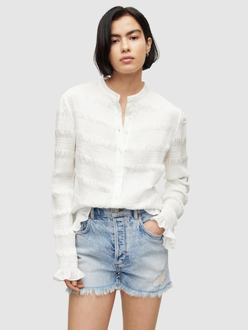 AllSaints Blouse in Wit: voorkant