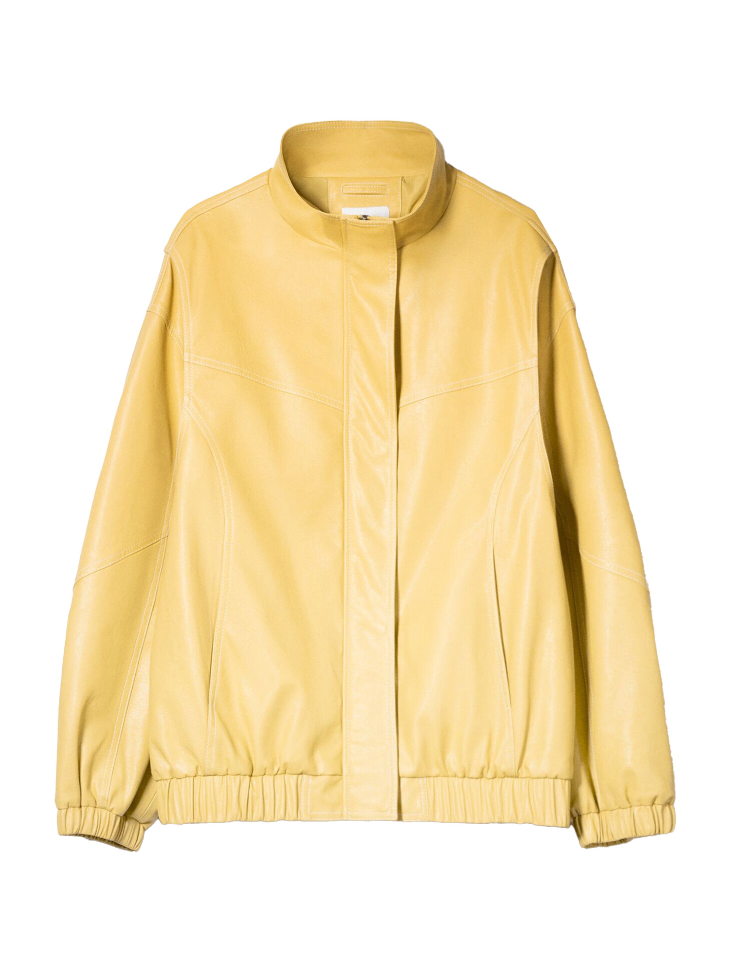 Giacca di mezza stagione di Bershka in giallo: frontale