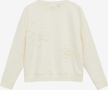 Sweat-shirt COMMA en beige : devant