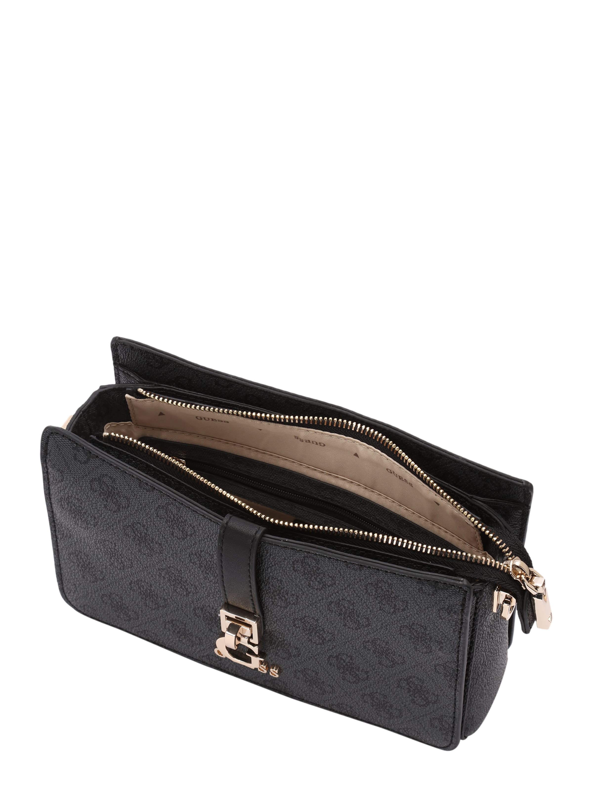 GUESS - Mala de ombro 'Zamira' em preto