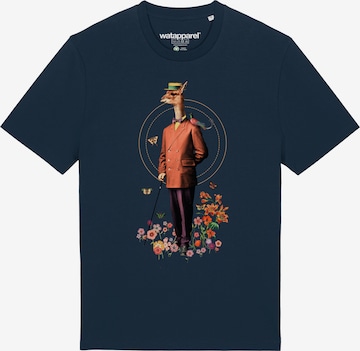 T-Shirt 'Fancy Llama' Watapparel en bleu : devant