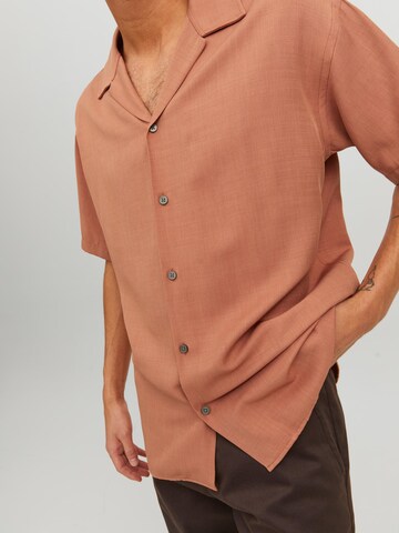 Coupe regular Chemise 'Jude' JACK & JONES en orange