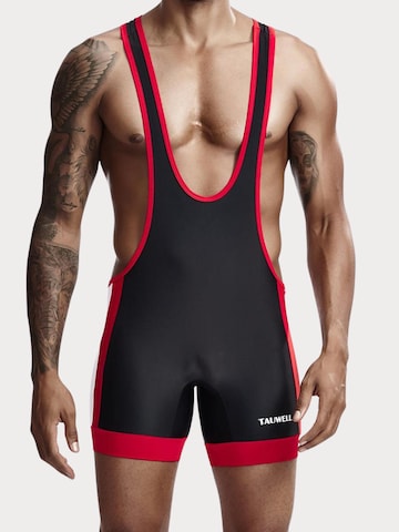 TAUWELL Athletic Underwear 'Fitness Wrestling' in Black: front