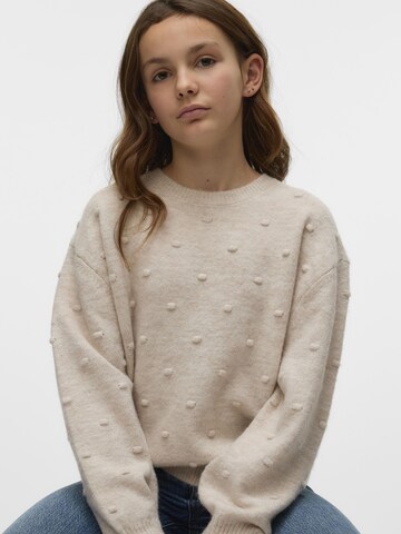 Pull-over 'VMFRANCESCA' Vero Moda Girl en beige