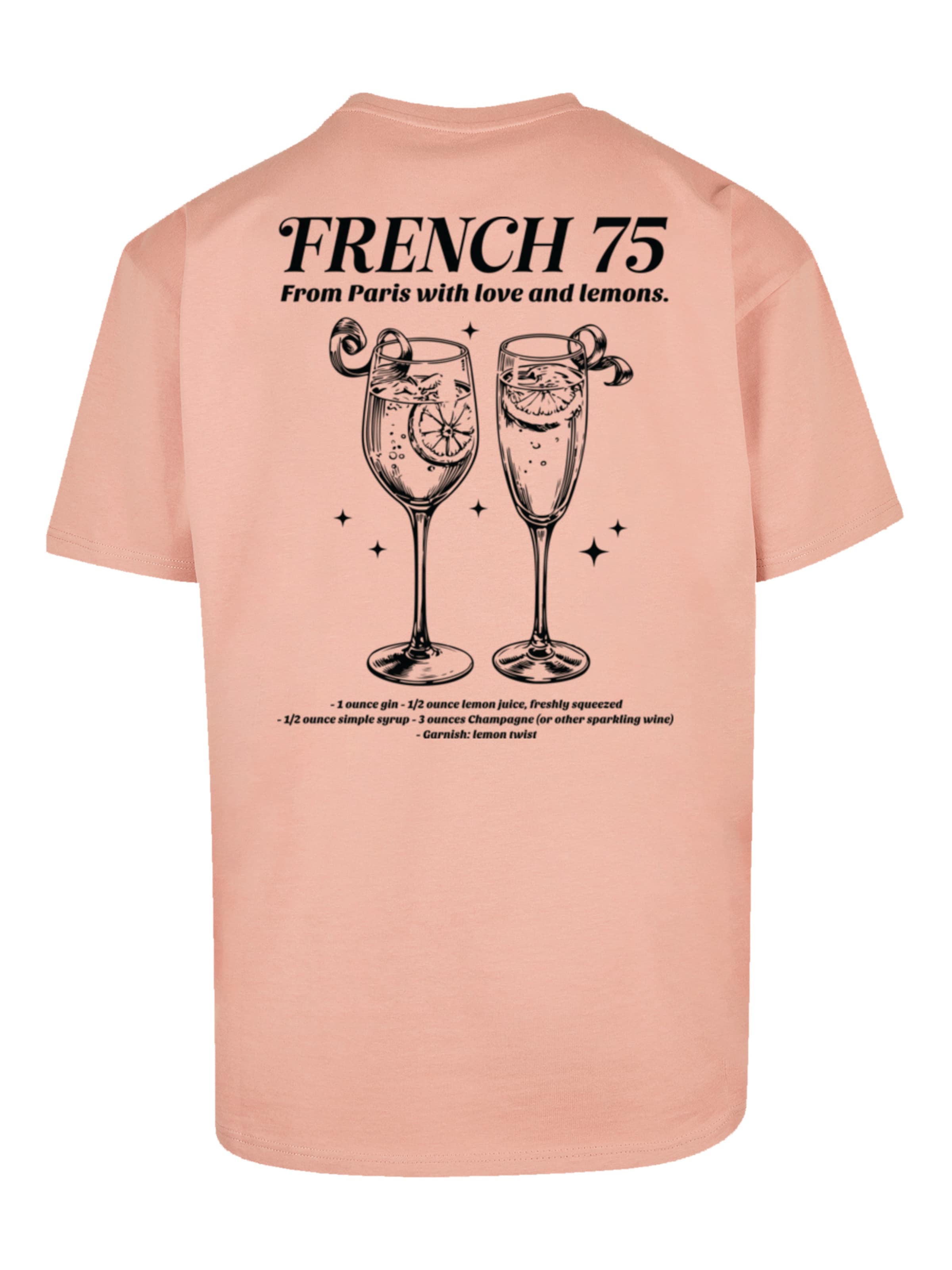 F4NT4STIC Shirt 'French 75 From Paris With Love' in Oranje