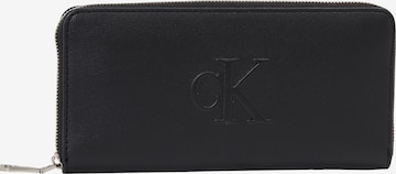 Portofel de la Calvin Klein Jeans pe negru: față