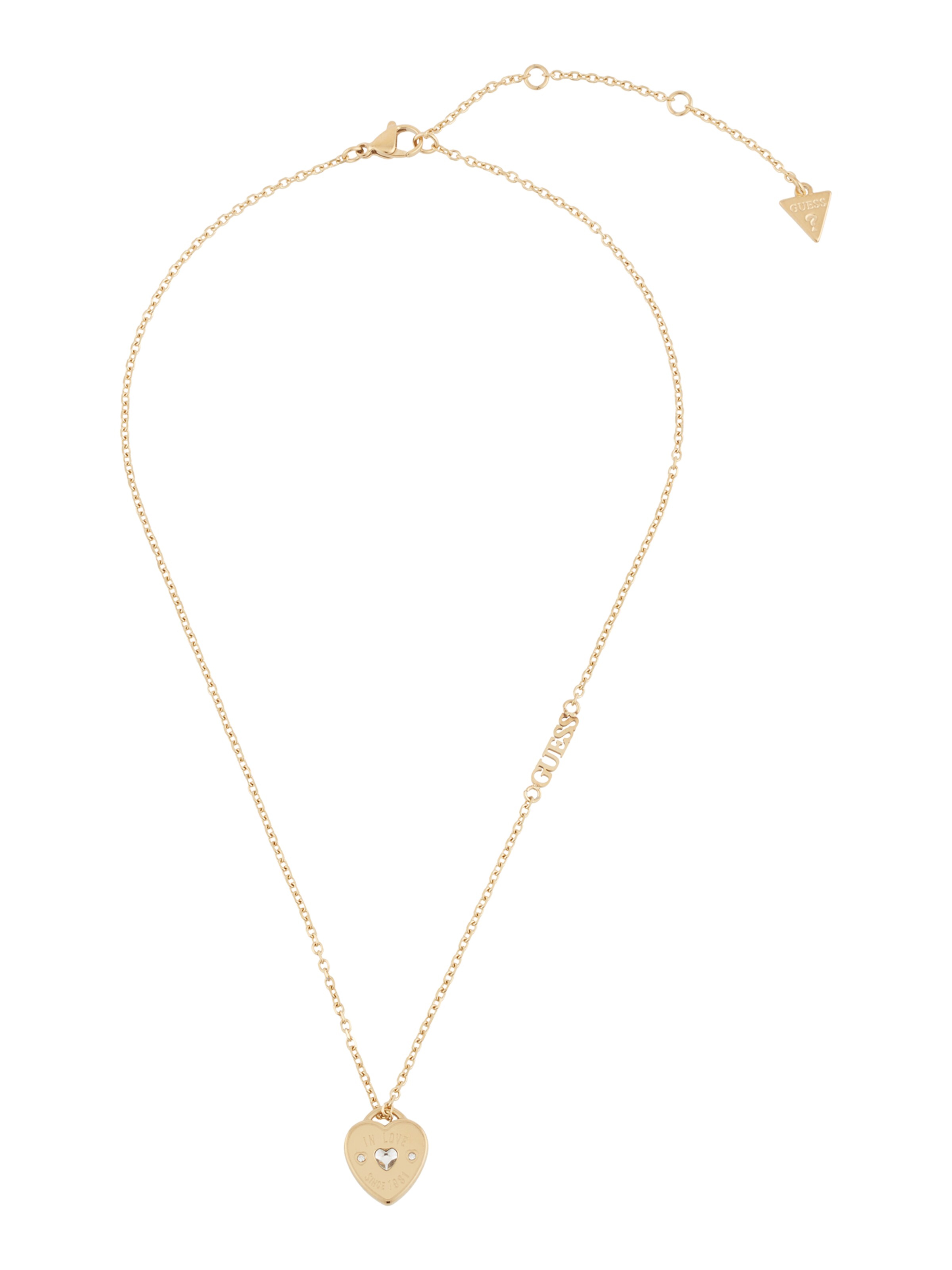 Chaîne 'Amore' GUESS en or : devant