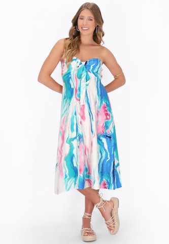 IZIA - Vestido de verão 'Festival' em azul: frente