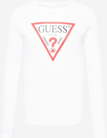 GUESS - Camiseta en blanco: frente