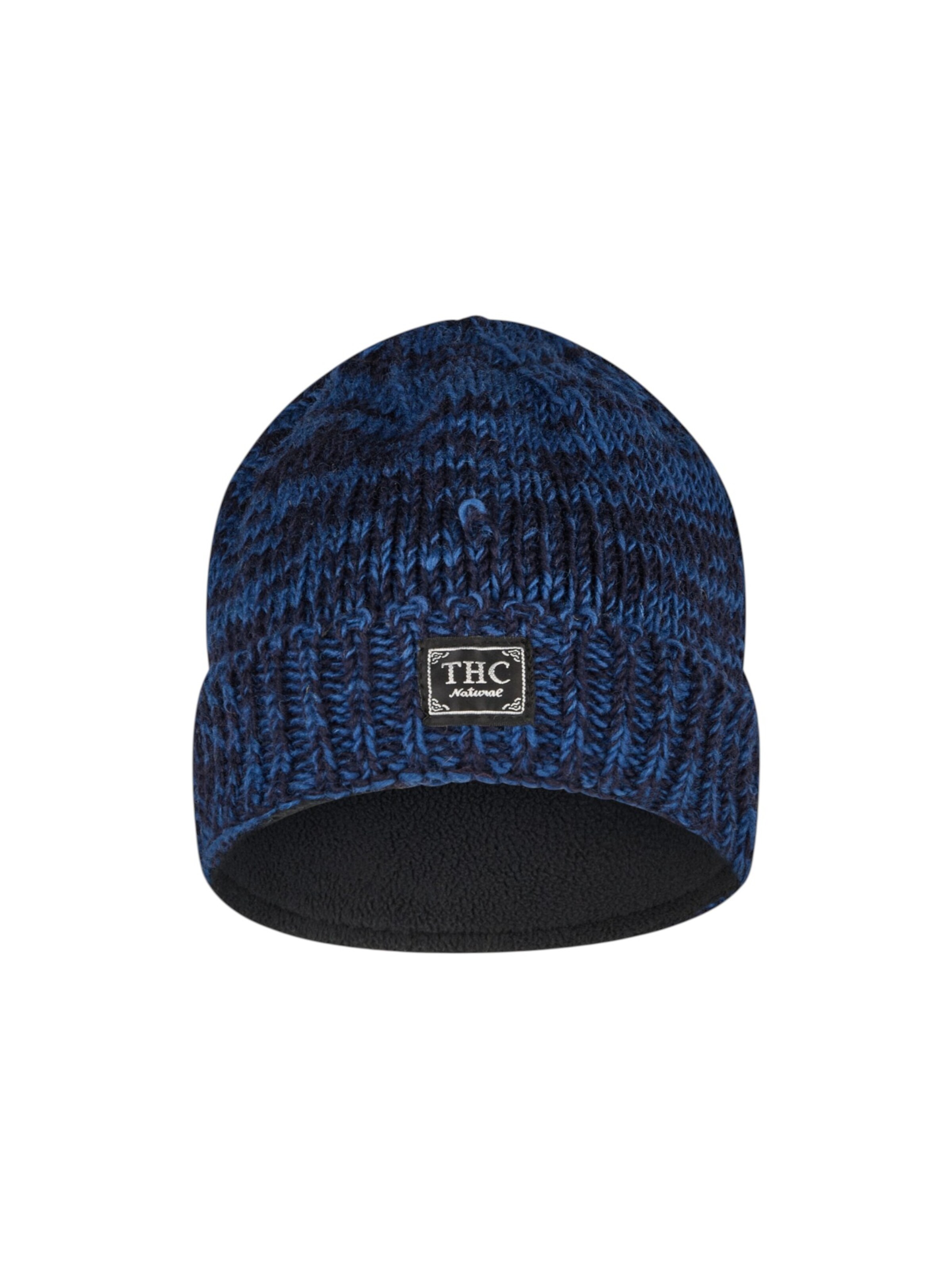 THC Natural Line Beanie 'THC  716' in Blue: front