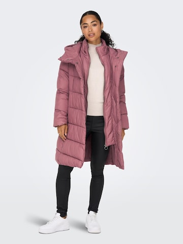 ONLY Зимнее пальто 'Audrey' в Ярко-розовый