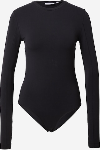 Calvin Klein Koszula body w kolorze czarny: przód
