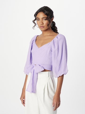 Gina Tricot - Blusa 'Henny' em roxo: frente