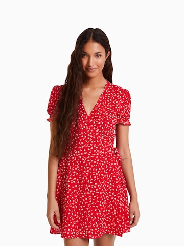 Bershka Dress in Red: front