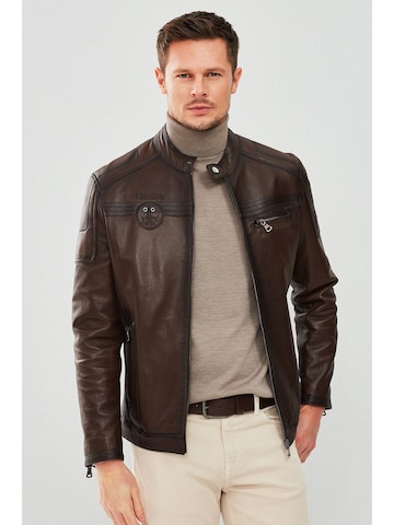 Veste mi-saison Derimod en marron : devant