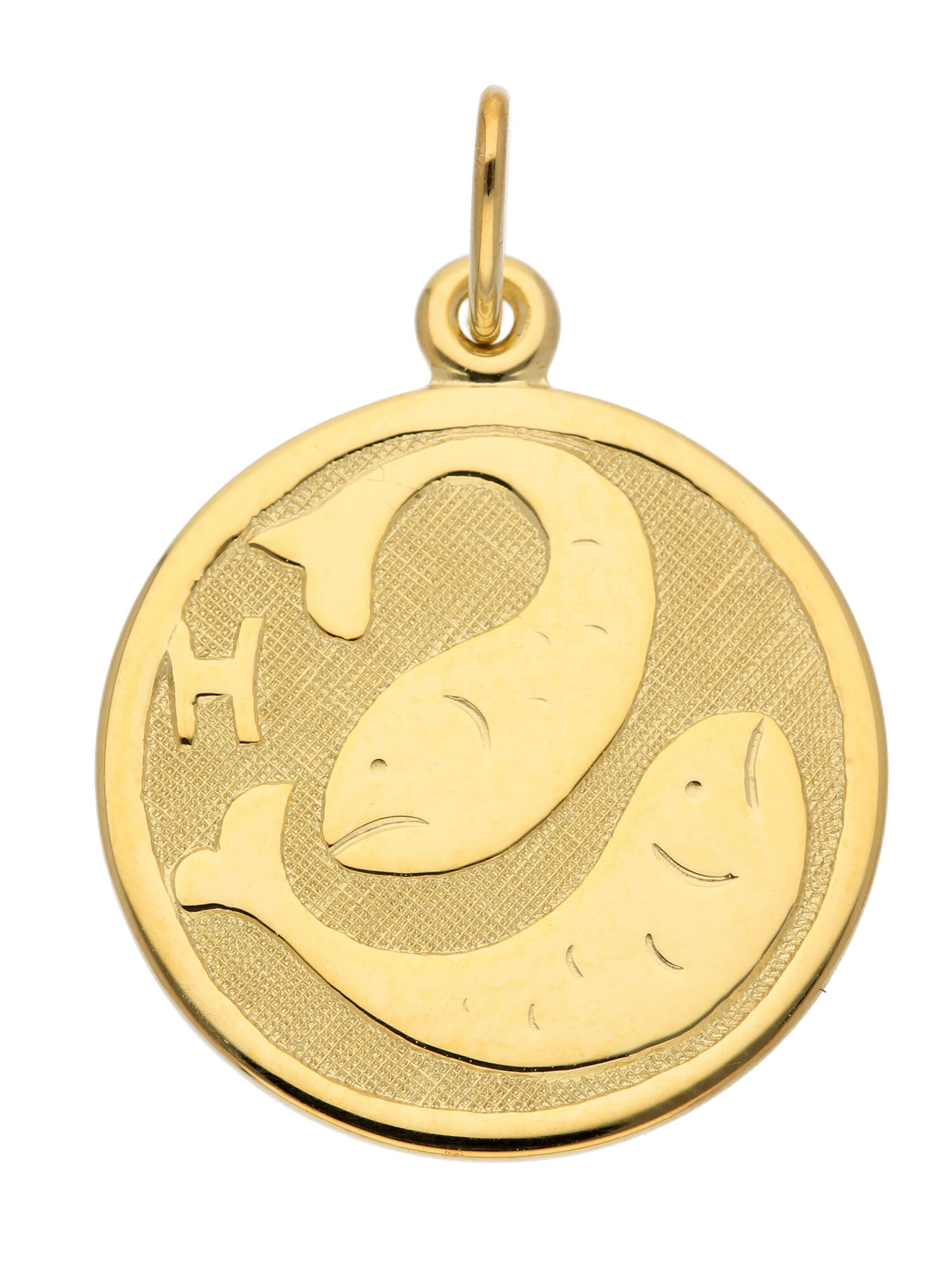 Adelia´s Pendant 'Fisch' in Gold: front