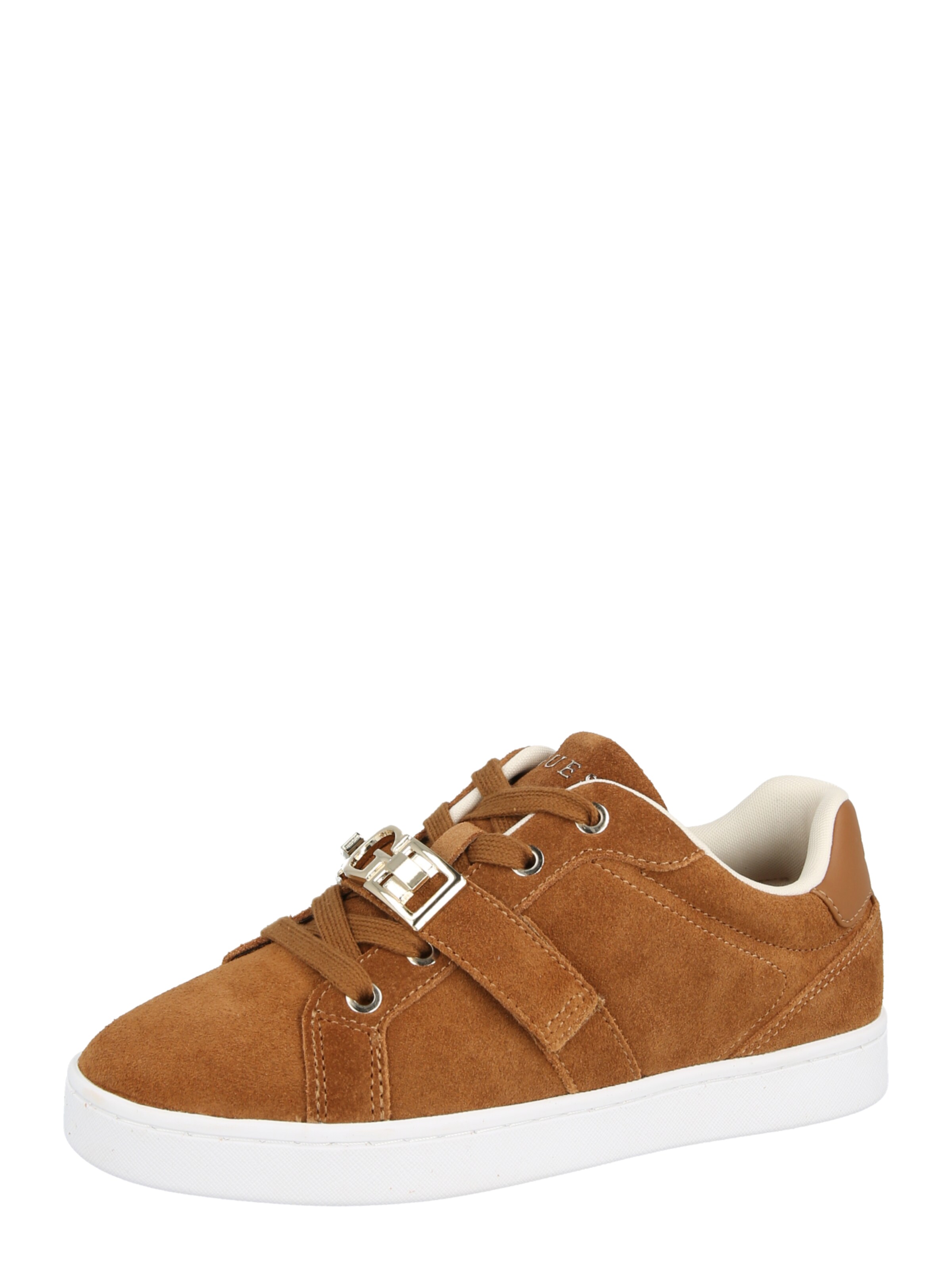 Sneaker bassa 'JAMISN2' di GUESS in marrone: frontale