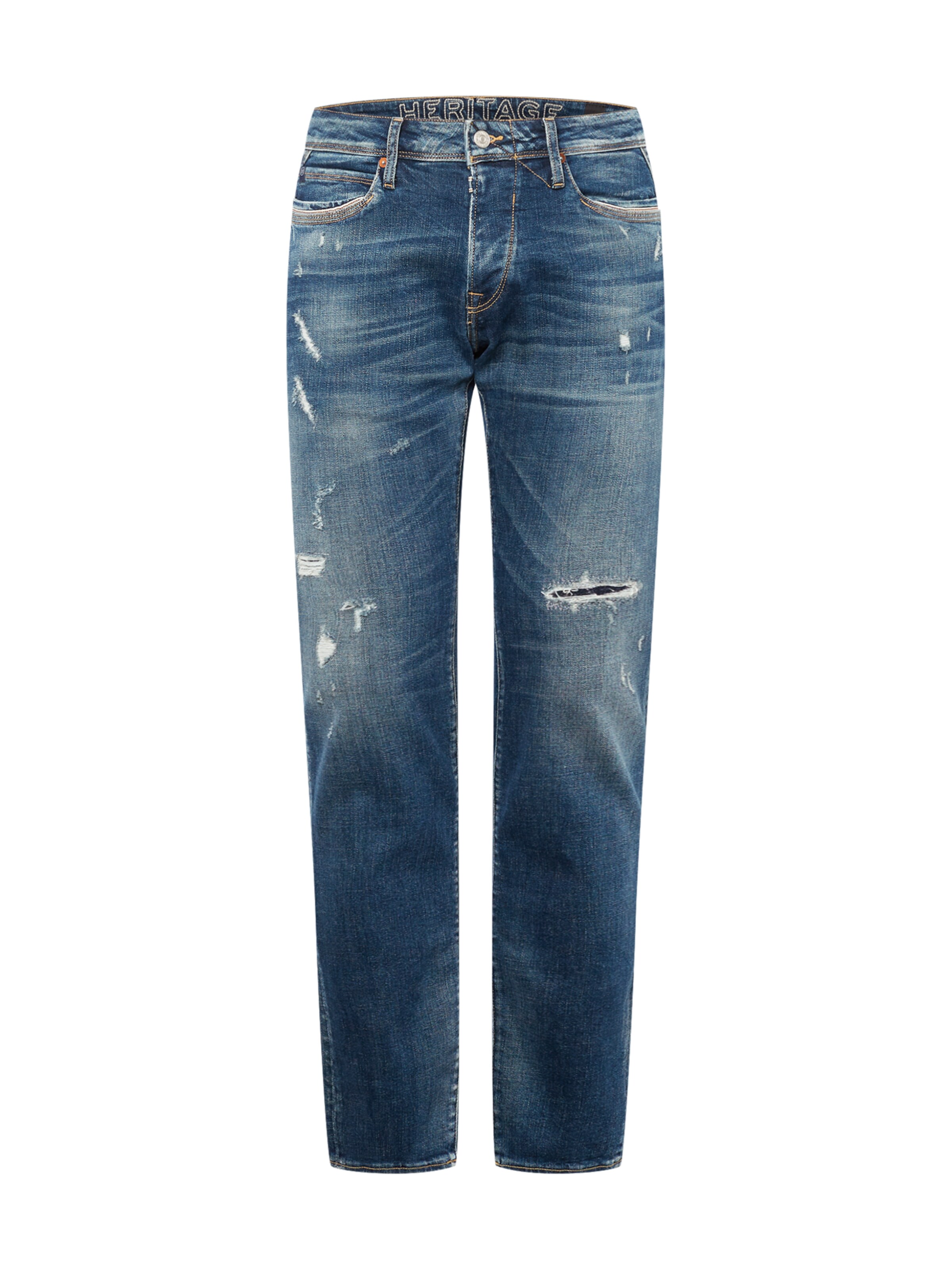 Le Temps Des Cerises Regular Jeans in Blauw: voorkant