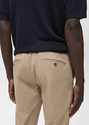 MANGO MAN Slimfit Chinohose 'Barna' in Beige