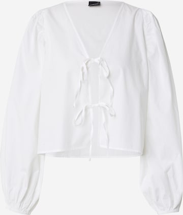 Gina Tricot Bluse in Weiß: Vorderseite