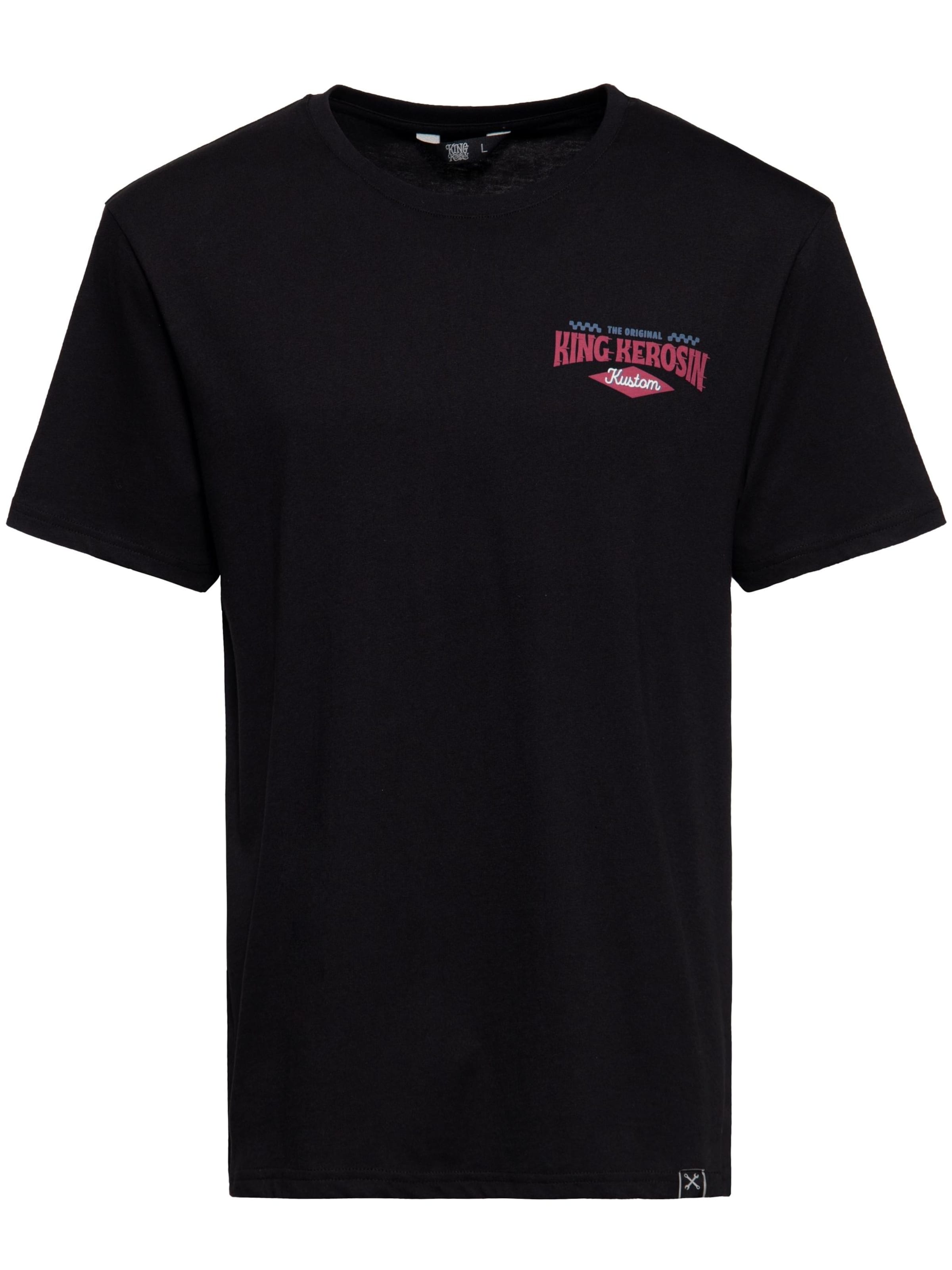King Kerosin Shirt 'Hot Rod Service & Repairs' in Black: front