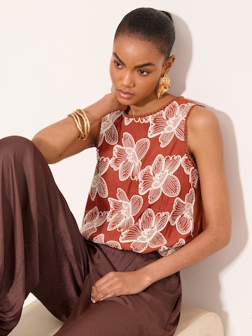 Lipsy Блузка в Коричневый