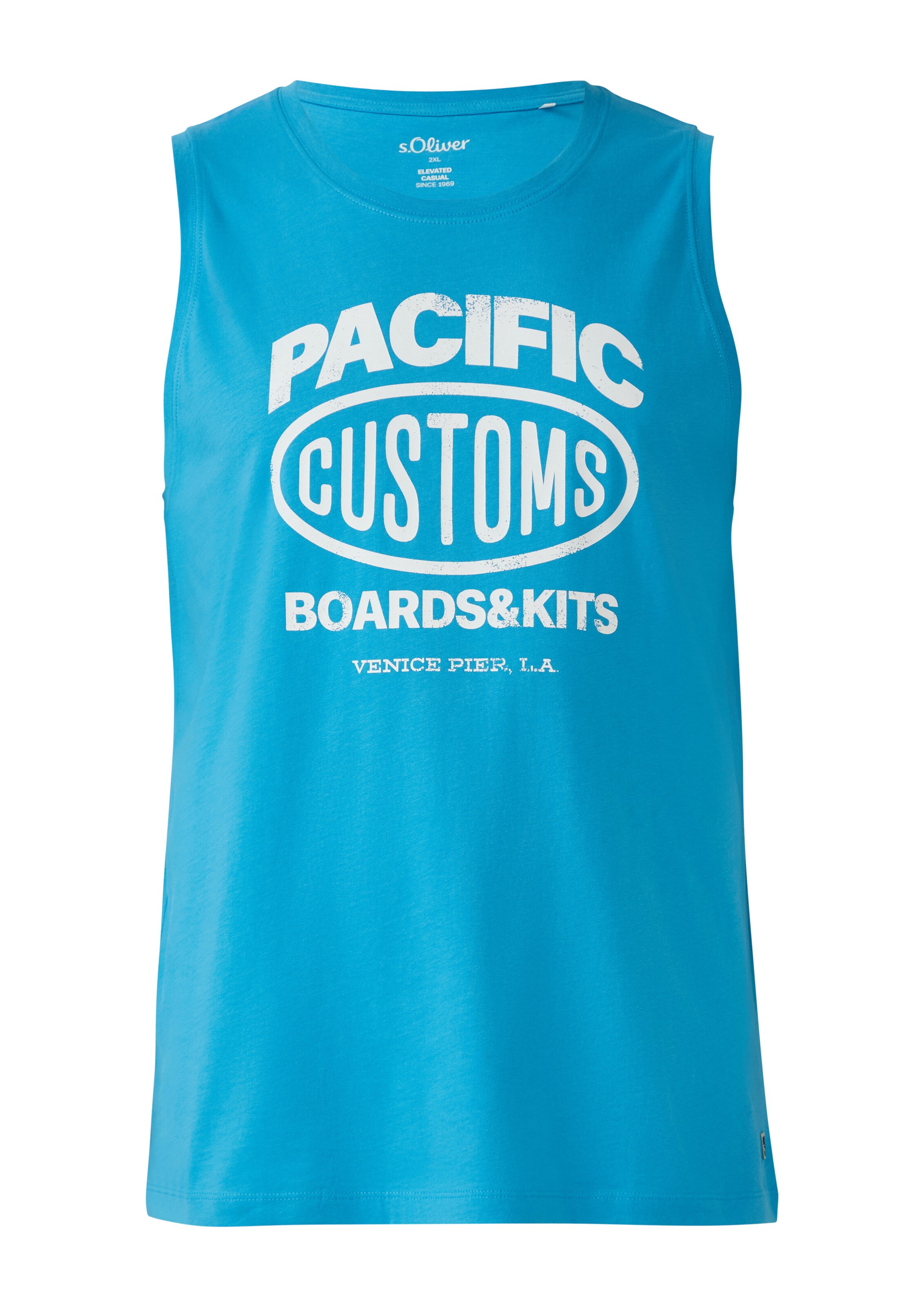 s.Oliver Men Big Sizes Top in Blau: Vorderseite