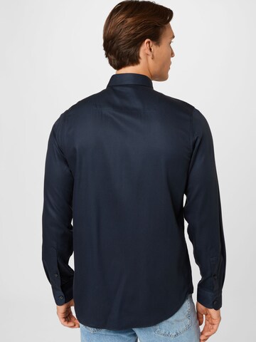 BURTON MENSWEAR LONDON Regular fit Button Up Shirt 'Smart' in Blue