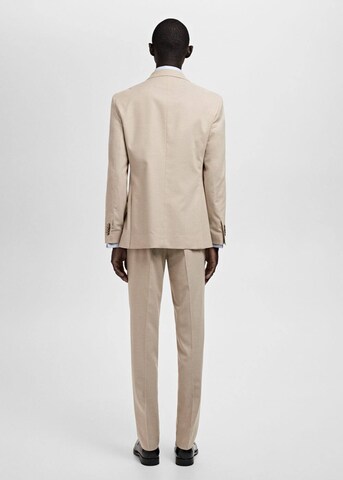 MANGO MAN Regular fit Suit Jacket 'Milan' in Beige