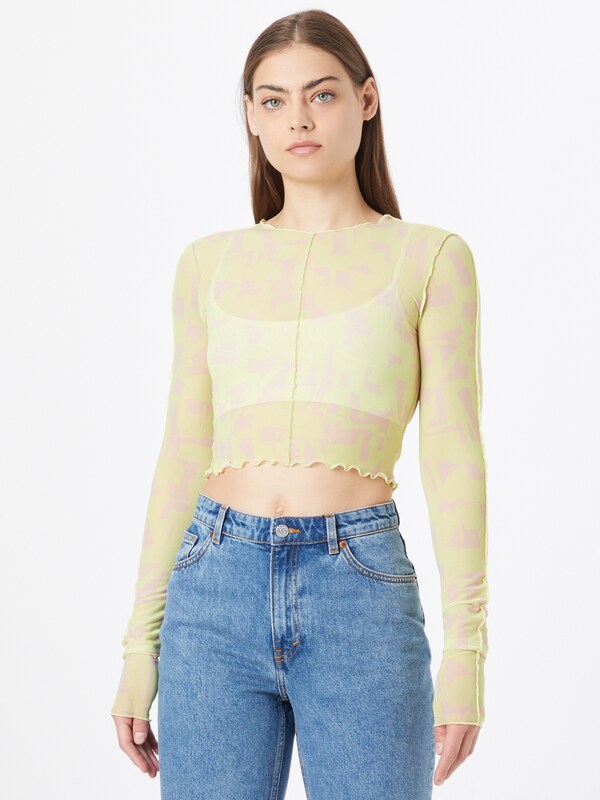 Monki - Camiseta 'Anki' en beige: frente