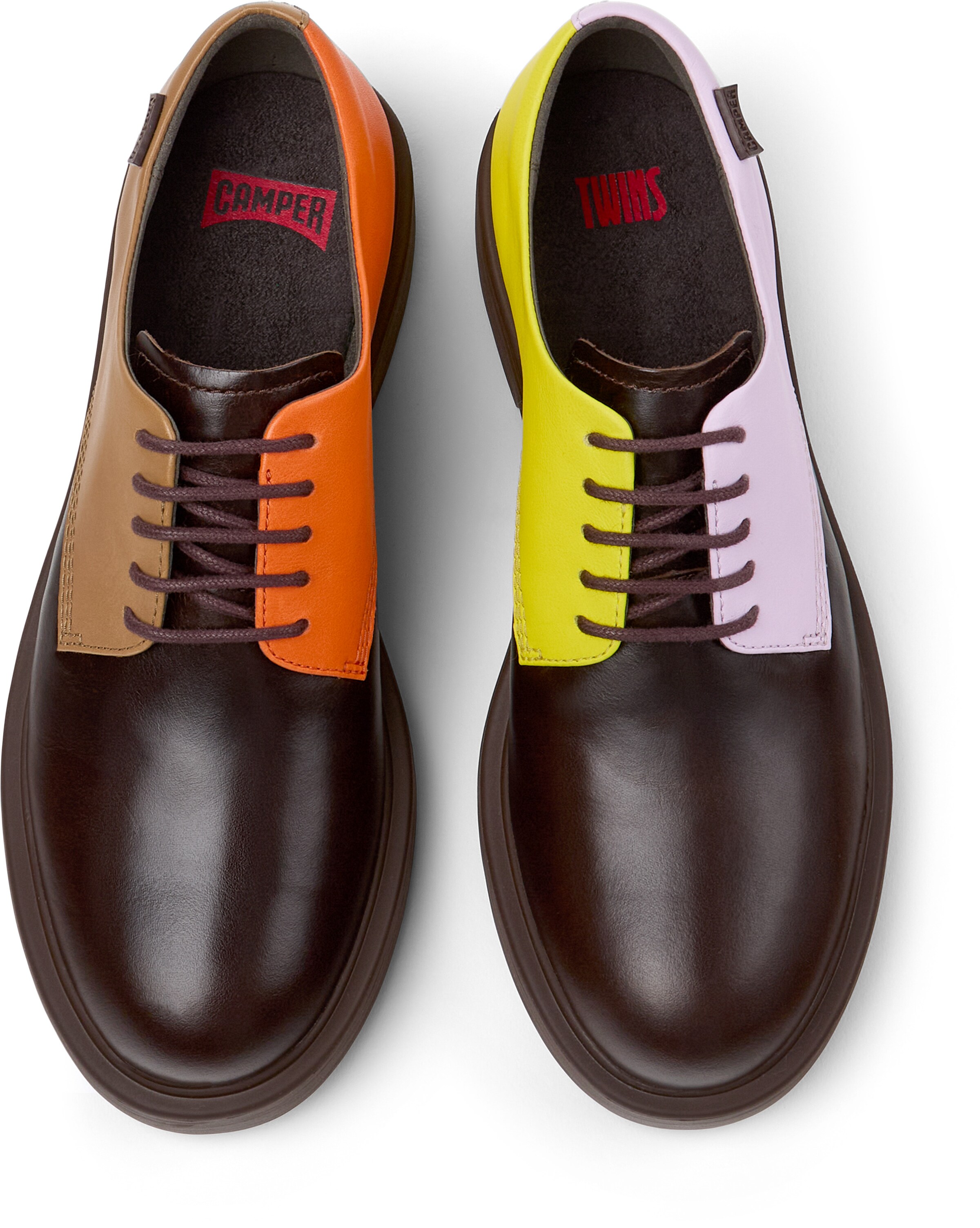 CAMPER Lace-up shoe ' Dean ' in Brown