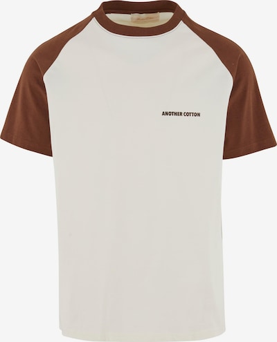 barna / fehér Another Cotton Lab Póló 'Coffee Date' - XL, Termék nézet