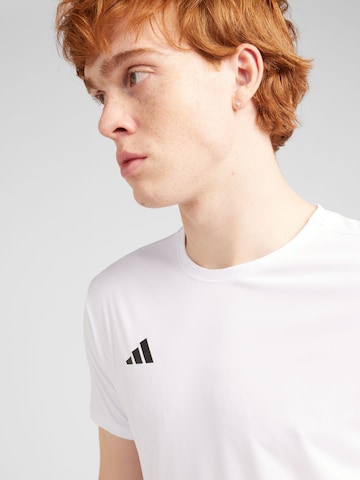 ADIDAS PERFORMANCE - Camisa funcionais 'ADIZERO' em branco