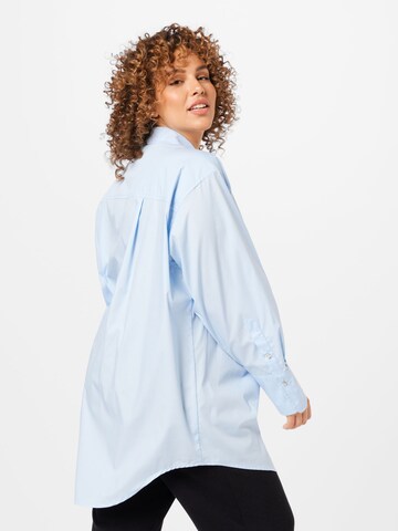 River Island Plus Bluse in Blau