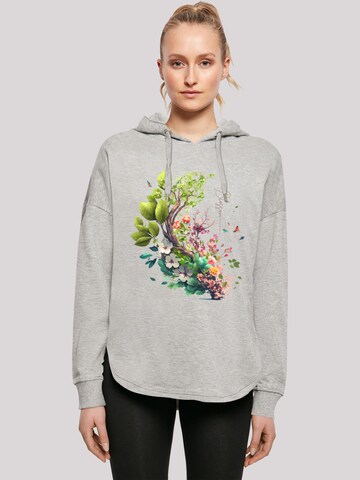 Sweat-shirt F4NT4STIC en gris : devant