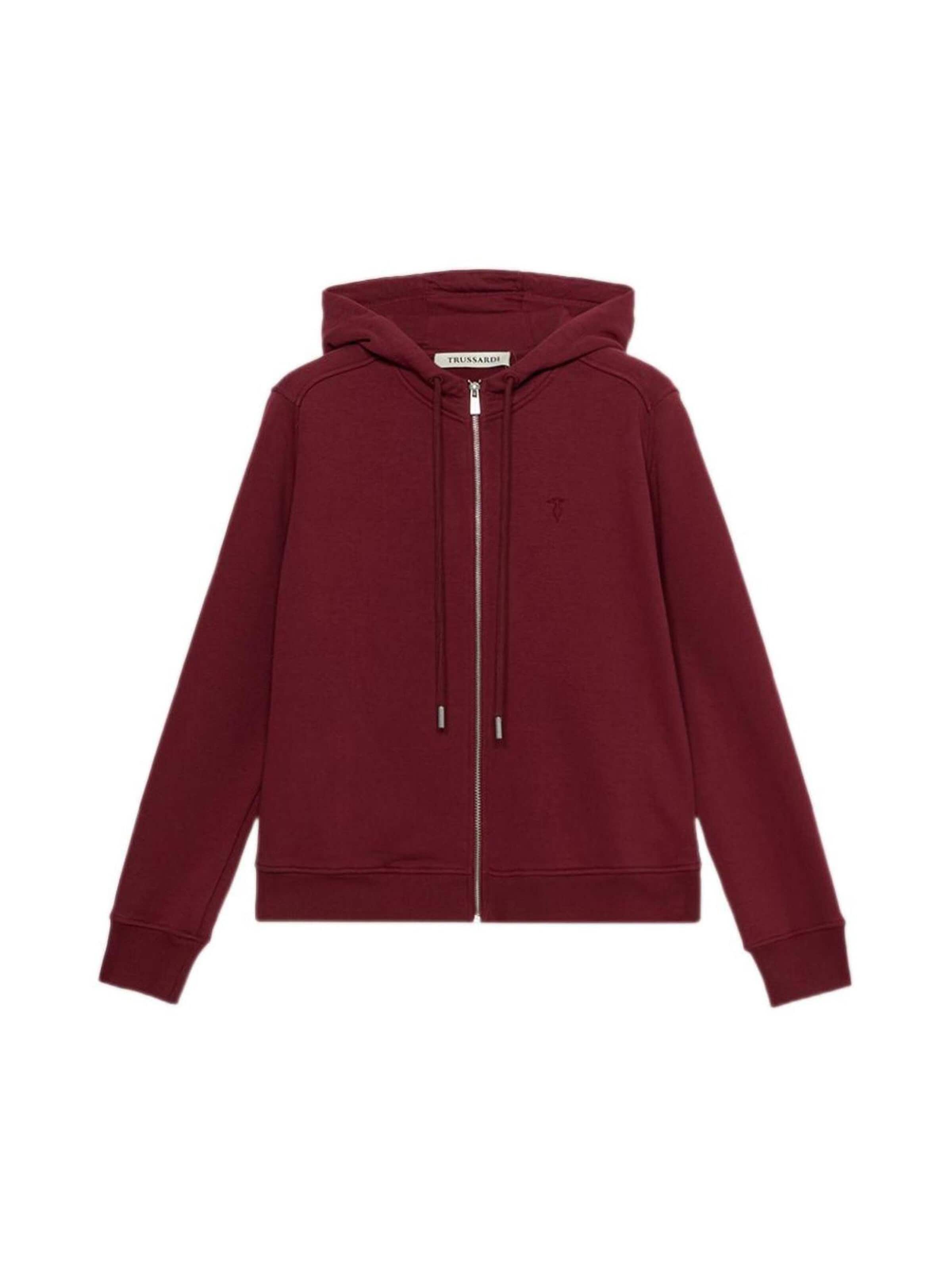 Trussardi Sweat jacket in Red: front