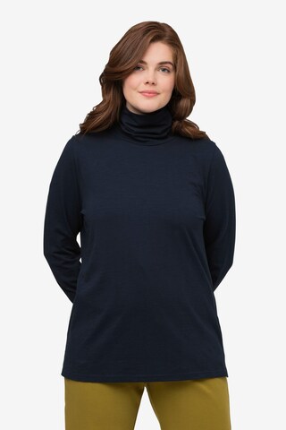 Ulla Popken Shirt (GOTS) in Blau: predná strana