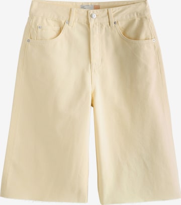 Wide leg Jeans di Next in giallo: frontale