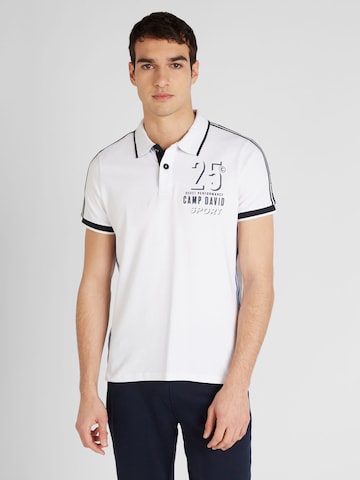 CAMP DAVID Poloshirt in Weiß: predná strana