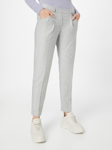 BRAX Regular Pleat-Front Pants 'MARON' in Grey: front
