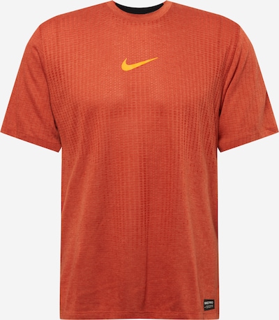 NIKE Functioneel shirt 'Pro' in de kleur Geel / Donkeroranje, Productweergave
