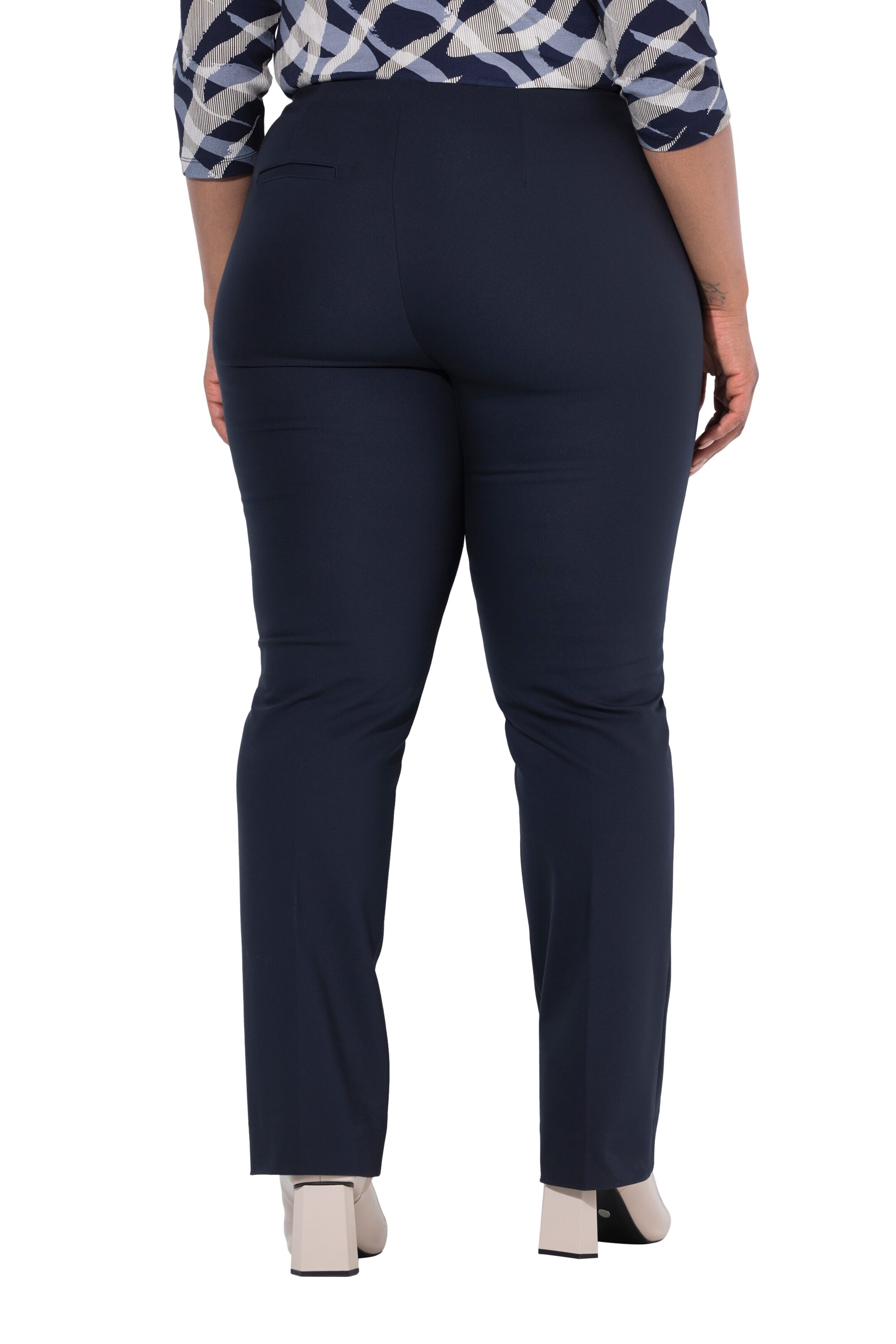 Ulla Popken Flared Hose in Blau