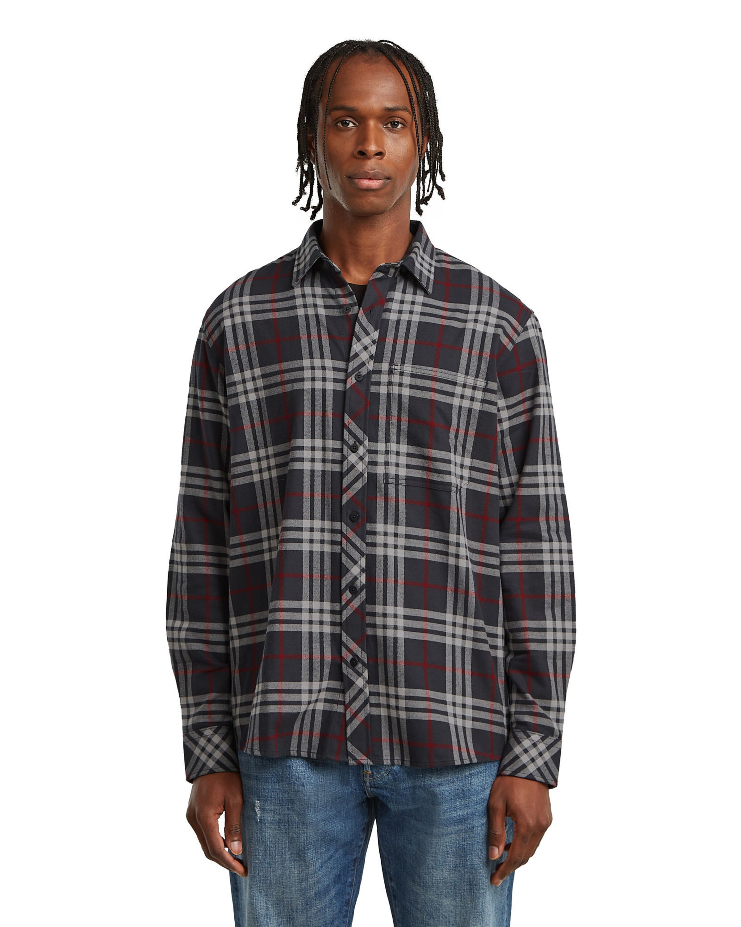 G-STAR Regular fit Overhemd in Grijs: voorkant