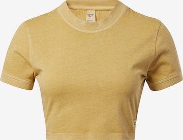 Reebok Classics Shirt 'Dye' in Geel: voorkant